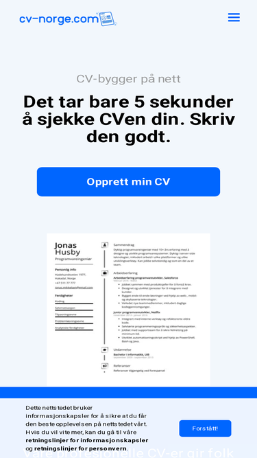 cv-norge.com