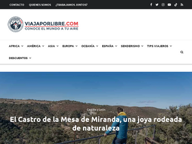 'viajaporlibre.com' screenshot
