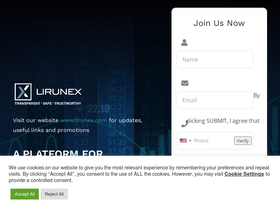 'lirunexmarkets.com' screenshot