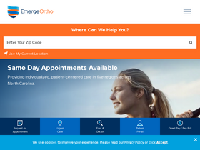 'emergeortho.com' screenshot