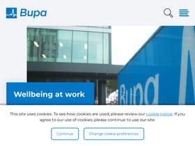 'bupa.com' screenshot