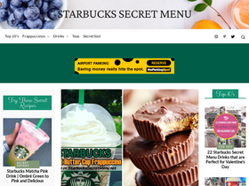 'starbuckssecretmenu.net' screenshot