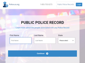 'police.us.org' screenshot