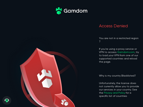 'gamdom.io' screenshot