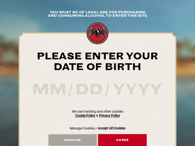 'bacardi.com' screenshot