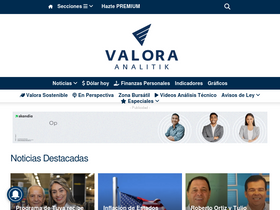 'valoraanalitik.com' screenshot