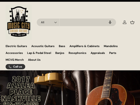 musiccityvintageguitars.com homepage screenshot