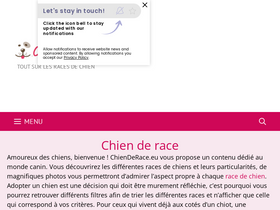 'chienderace.eu' screenshot