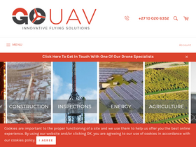 GoUAV homepage screenshot
