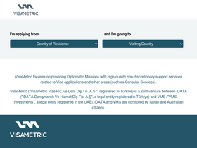 'visametric.com' screenshot