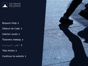 'rainbowrailroad.org' screenshot