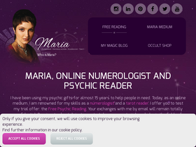 'maria-fortune-teller.com' screenshot