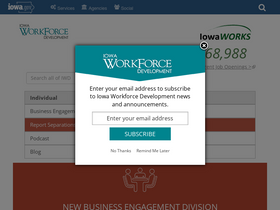 'iowaworkforcedevelopment.gov' screenshot