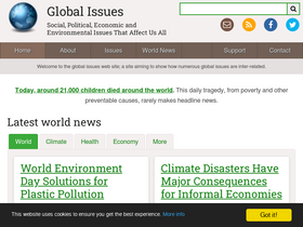 'globalissues.org' screenshot