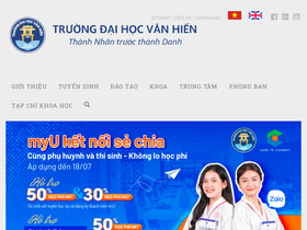 'qlkh.vhu.edu.vn' screenshot