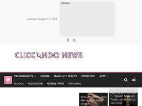 'cliccandonews.it' screenshot