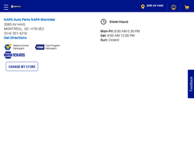 'napacanada.com' screenshot