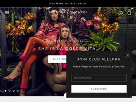 allegralombardi.com homepage screenshot