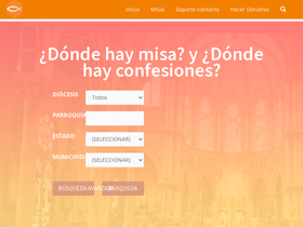 'dondehaymisa.com' screenshot