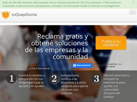 'tuquejasuma.com' screenshot