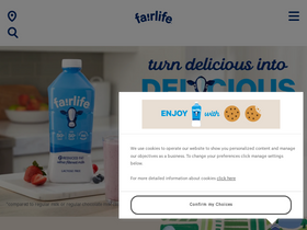 'fairlife.com' screenshot