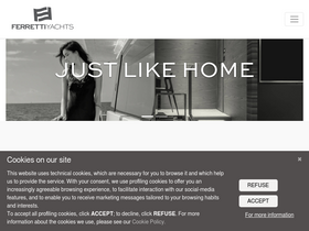 'ferretti-yachts.com' screenshot