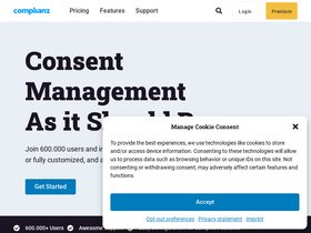 'complianz.io' screenshot