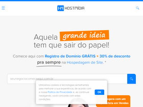 'hostmidia.com.br' screenshot