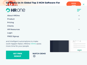 'hrone.cloud' screenshot