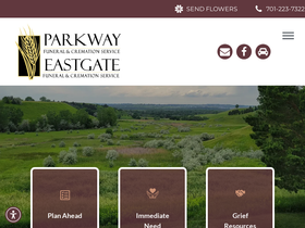 'eastgatefuneral.com' screenshot