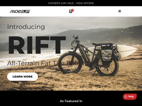 'ride1up.com' screenshot