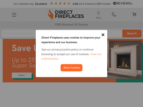 'direct-fireplaces.com' screenshot