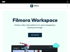 'filmora.io' screenshot