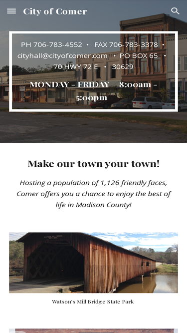 cityofcomer.com