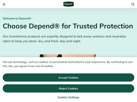 'depend.com' screenshot
