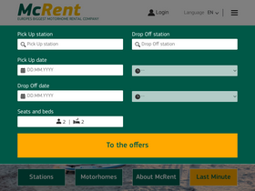 'mcrent.eu' screenshot