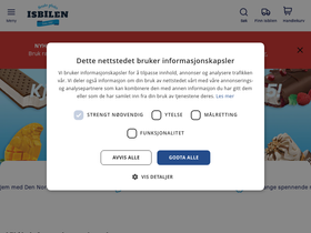 'isbilen.no' screenshot