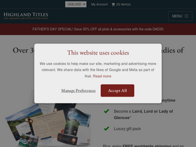 'highlandtitles.com' screenshot
