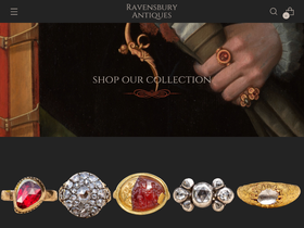 ravensburyantiques.com homepage screenshot