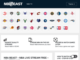 'nbabeast.com' screenshot