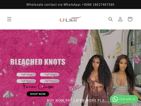 ulikewig.com homepage screenshot