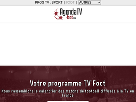 'agendatv-foot.com' screenshot