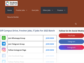 'studentscircles.com' screenshot