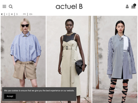 Actuel B homepage screenshot
