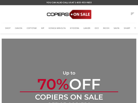 'copiersonsale.com' screenshot