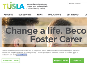 'tusla.ie' screenshot