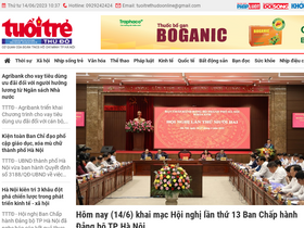 'tuoitrethudo.com.vn' screenshot