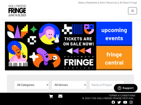 'hollywoodfringe.org' screenshot