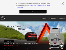 'mazda.com.my' screenshot