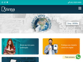 'atenaeditora.com.br' screenshot